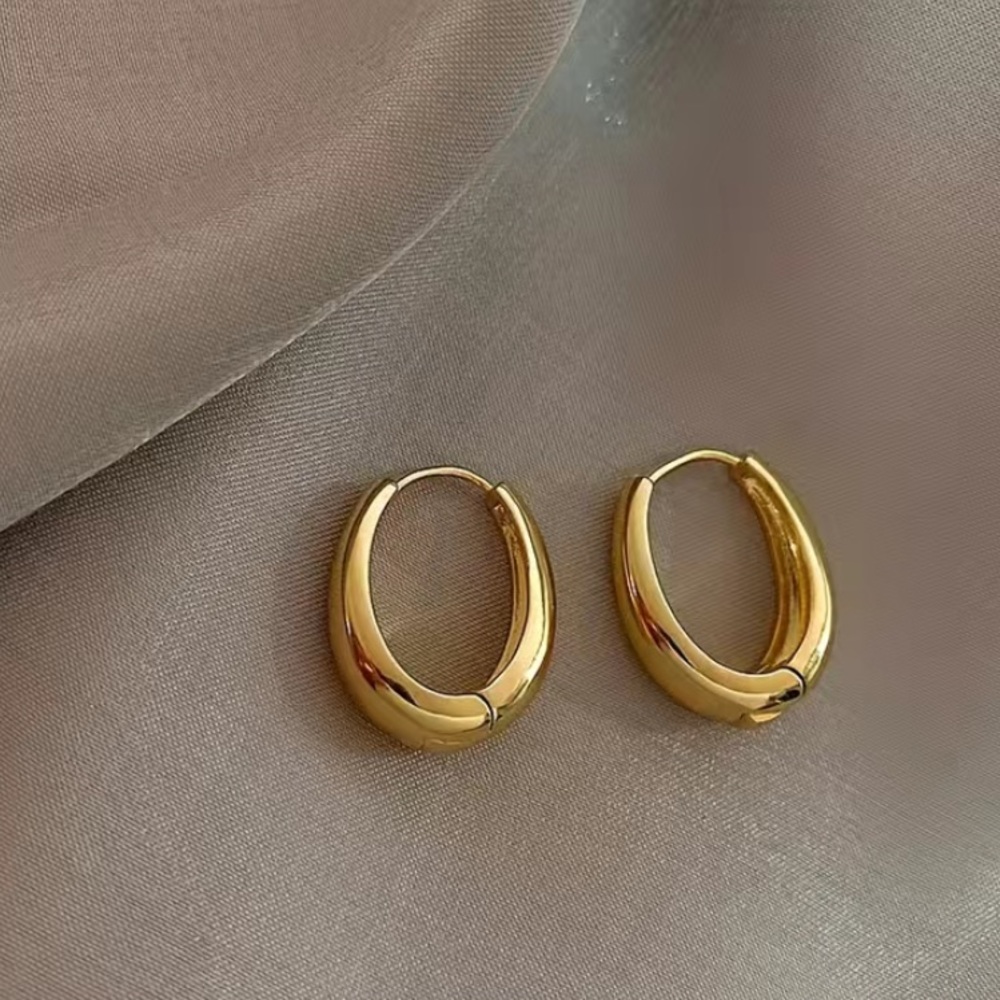 NWT gold hoop earrings🤍